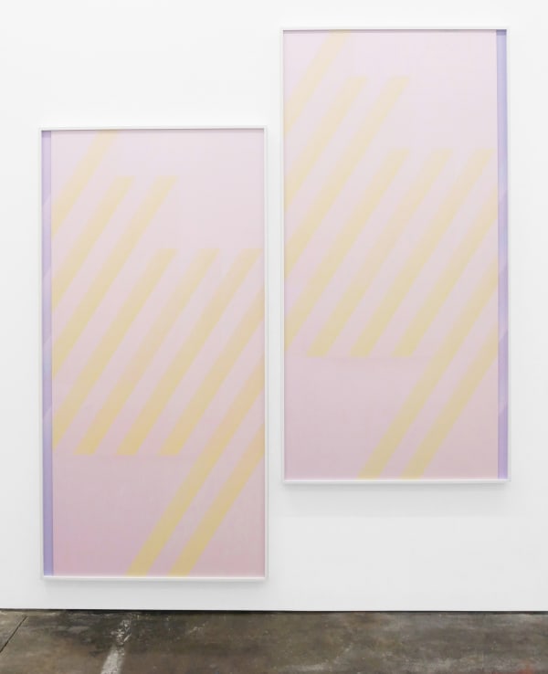 Sara VanDerBeek Eternal Triangle, Dawn, 2016 2 digital C-prints diptych, each 96 x 48 in 243.8 x 121.9 cm