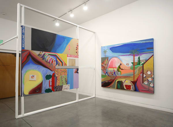 Chris Johanson Equations, 2015 Installation view