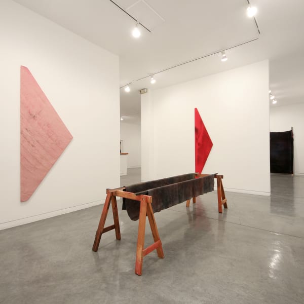 Liam Everett If I could sleep I might make love. I'd go into the woods. My eyes would see... the sky, the earth. I'd run, run, they wouldn't catch me., 2013 Installation view