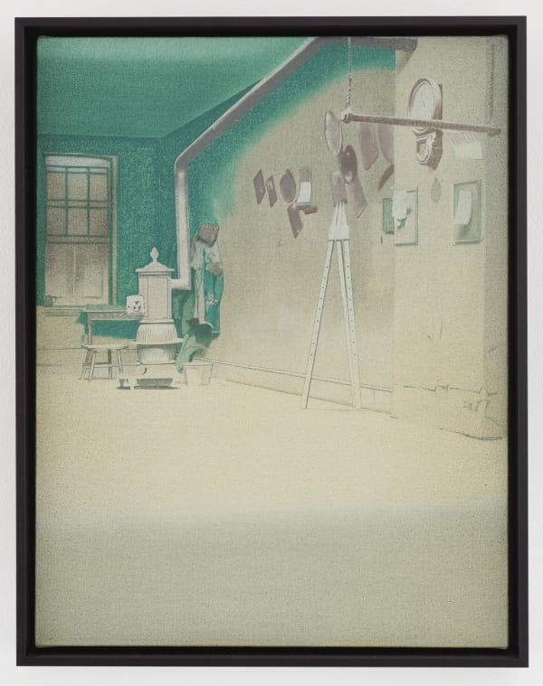 Devin Leonardi Lonely Easel, 2011 Oil on canvas 17 3/4 x 13 3/4 in 45.09 x 34.93 cm