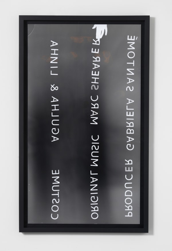 Emily Wardill Credits 9, 2013 Rayogram 66 7/8 x 37 3/4 in 170 x 96 cm