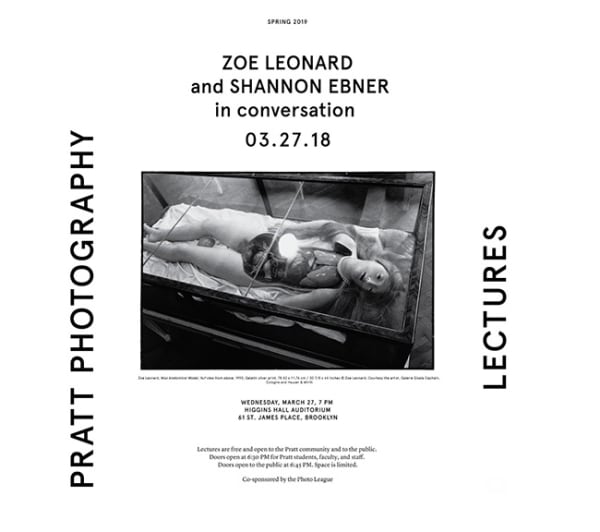Shannon Ebner in conversation with Zoe Leonard, 2019