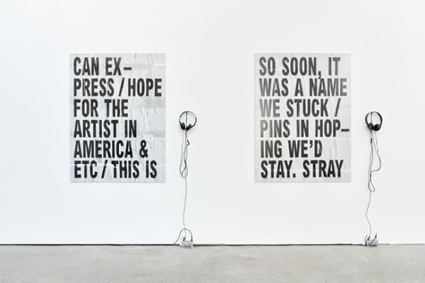 Shannon Ebner at Cantor Arts Center at Stanford, 2019