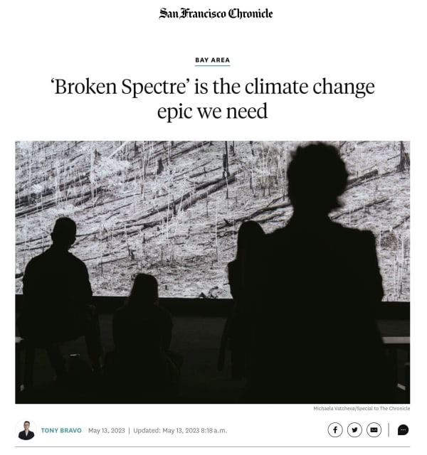 Richard Mosse in the San Francisco Chronicle, 2023