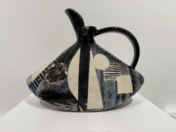 Paul Jackson , Black and White Rocking Jug