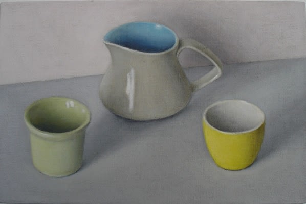 David Stubbs, Green, grey and yellow with blue and pink