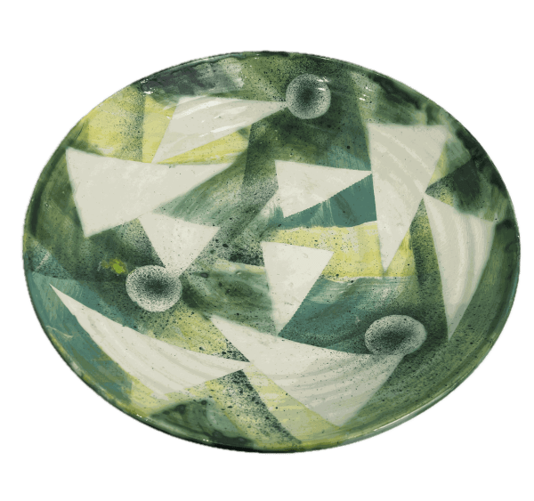 Paul Jackson, Medium Shallow Green Bowl