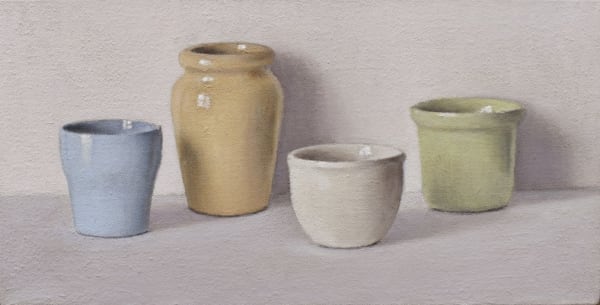 David Stubbs, Ochre, blue, white and green , 2004