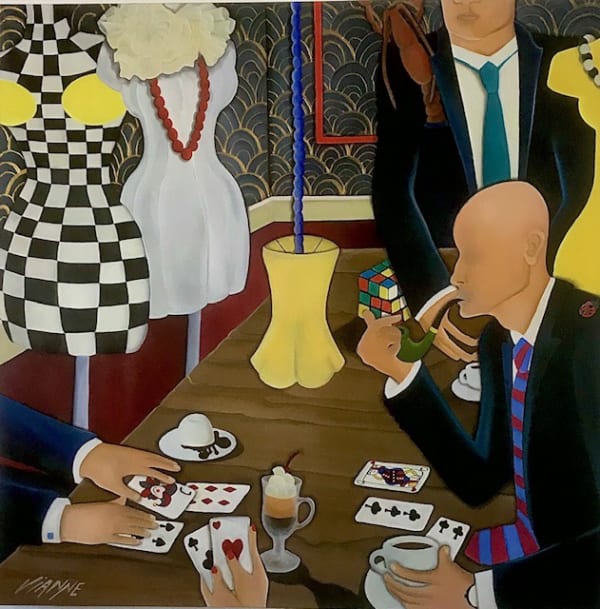 3 Gentlemen S Club 110X110Cm