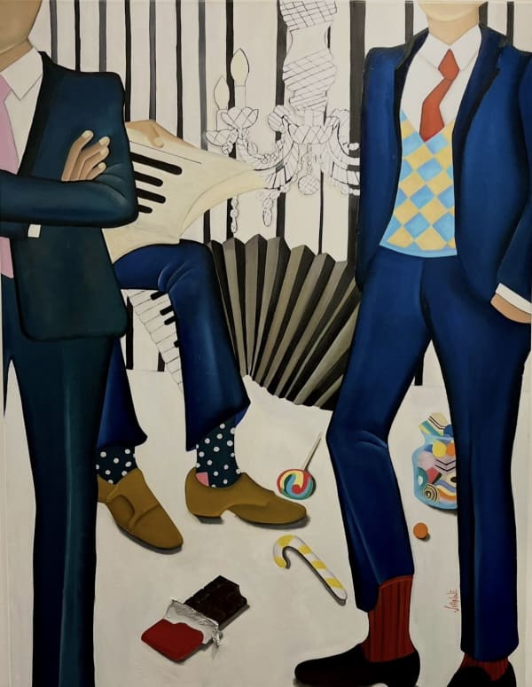 5 Bonus 89X116Cm Oil On Cavans