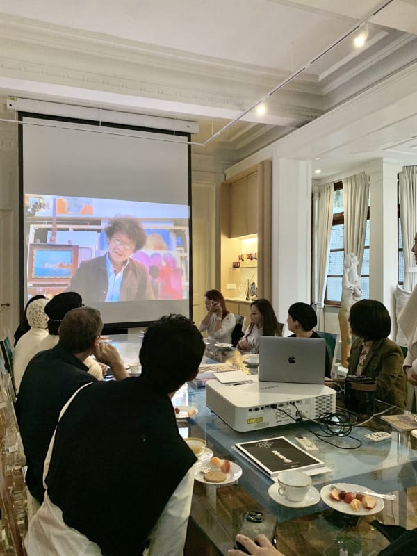 與傅老師在線上進行答問與交流 Online discussion and exchange of ideas with Mr. Fu