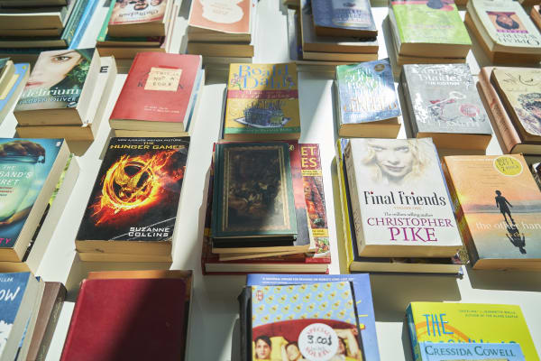 The Library of Unread Books by Heman Chong and Renee Staal. Courtesy of Jameel Arts Centre. Photo by Brent Galotera