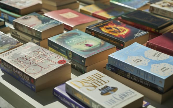 The Library of Unread Books by Heman Chong and Renee Staal. Courtesy of Jameel Arts Centre. Photo by Brent Galotera