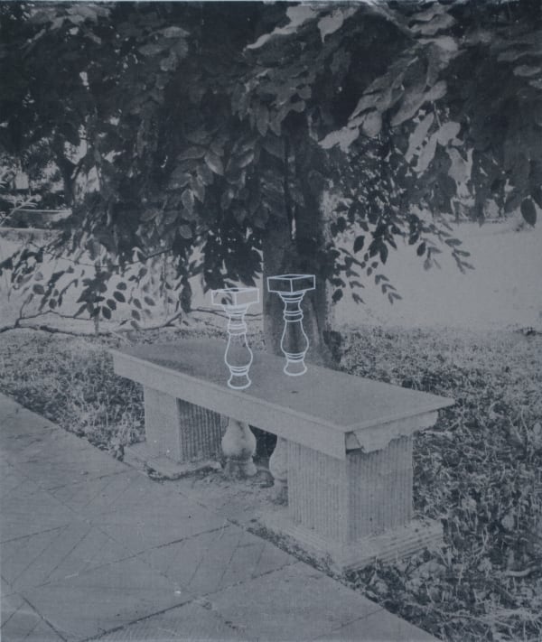 Nilanjan Das, In search for a comfort zone (series-1) – II, 2020-2022, Serigraphy on acid free paper, 27.2 x 33 cm, Edition AP + 3 ₹ 20,000