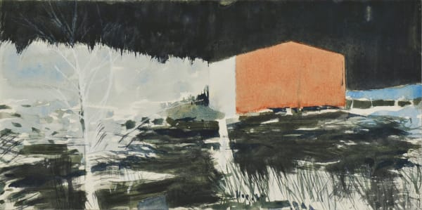 Barn Variations, Watercolours, watercolour on paper, 15 x 30 cm