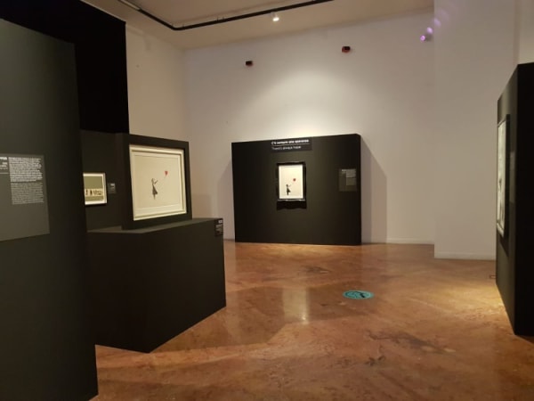 Banksy artworks on wall