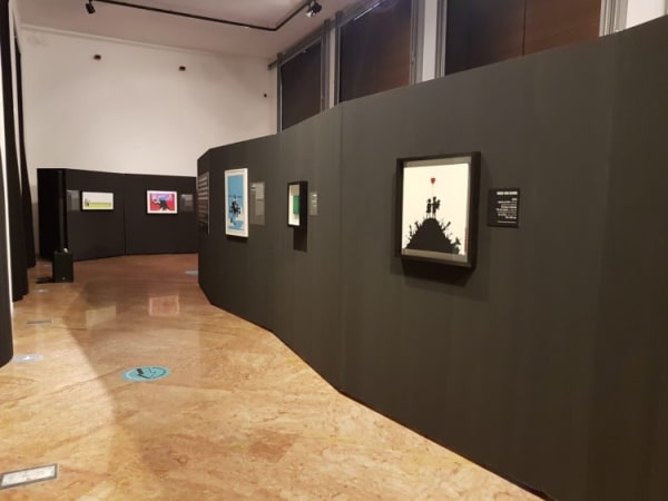 Banksy artworks on wall