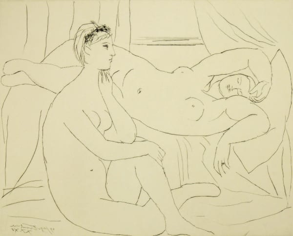 picasso femme reposant
