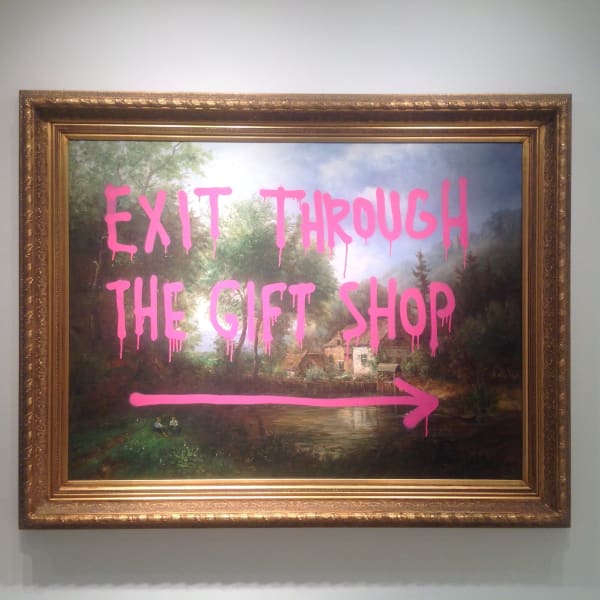 Banksy artworks on wall