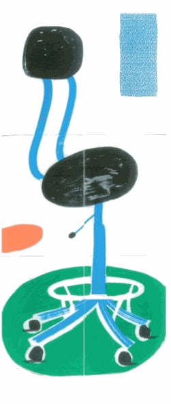 Office Chair 1988 Copy David Hockney