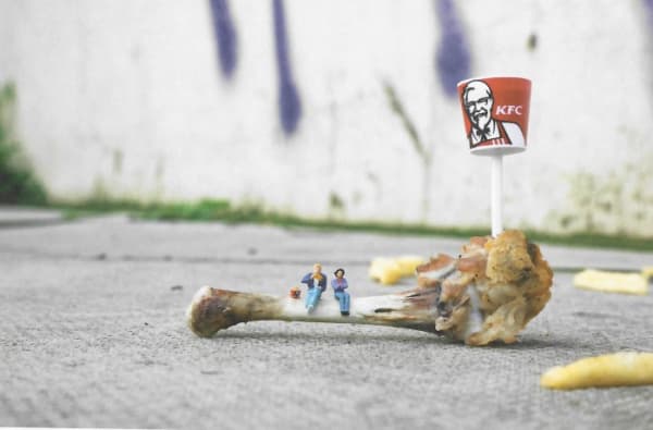 Slinkachu Bones print