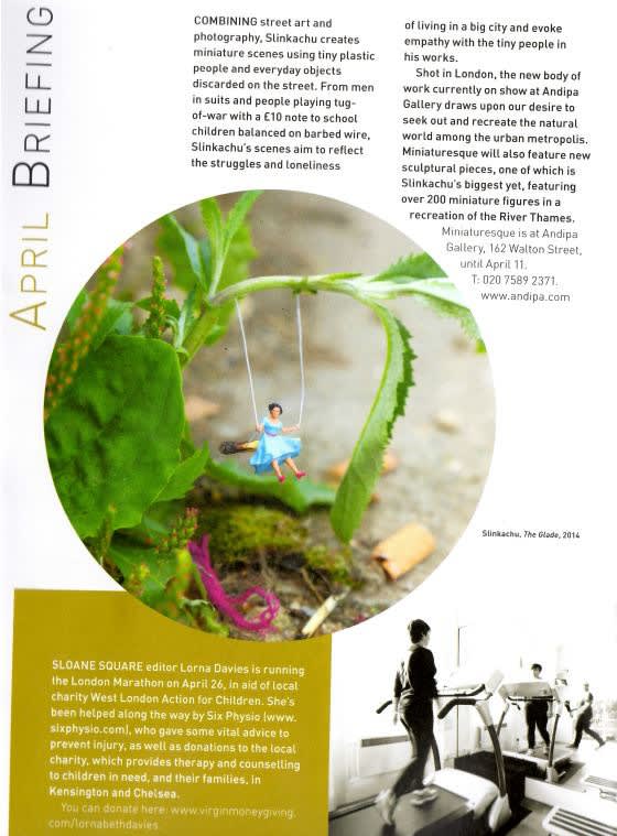 Slinkachu Exhibition press clipping