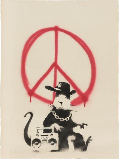 Gangsta Rat Peace Banksy