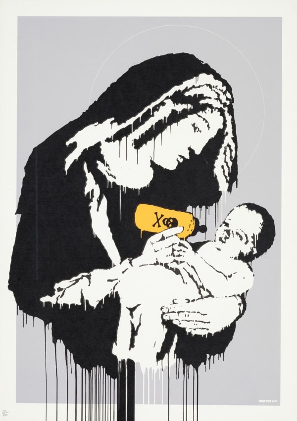 Toxic Virgin banksy print