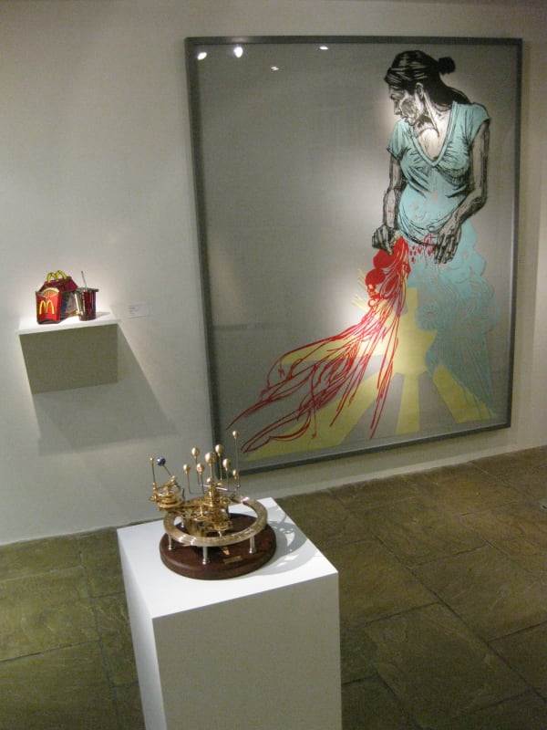 tresspass alliance inside urban art installation at Andipa Gallery