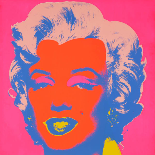 Andy Warhol Marilyn Monroe 11 22 red blue pink