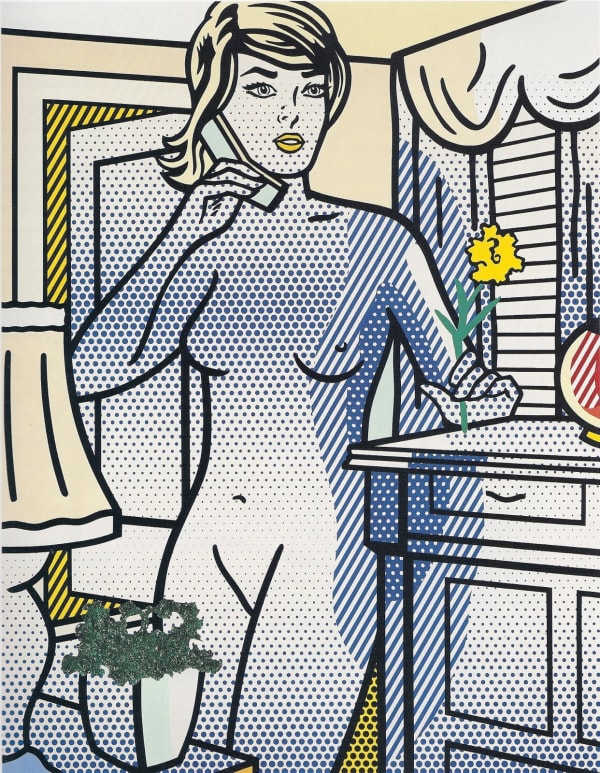 Roy Lichtenstein Nude with Yellow Flower print