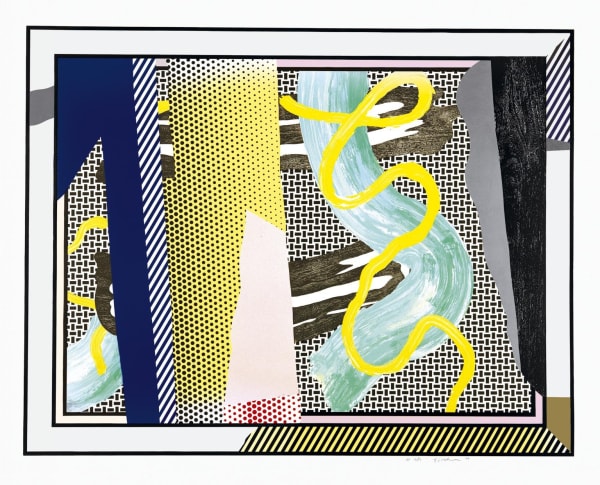 Roy Lichtenstein reflections on brushstrokes print for sale