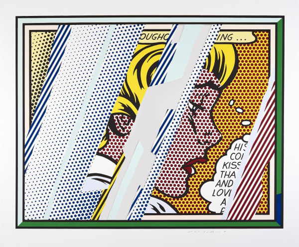 Roy Lichtenstein reflections on girl print for sale