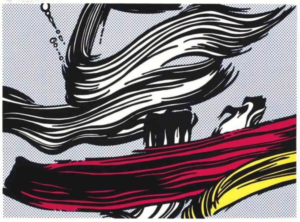 Roy Lichtenstein Brushstrokes print