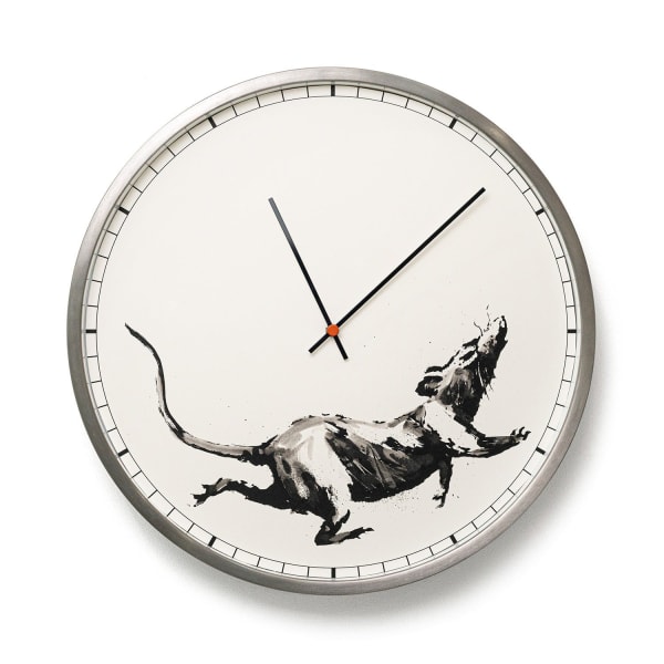 Banksy Rat Clock