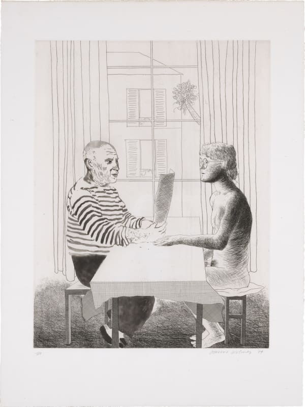 david hockney artist and model