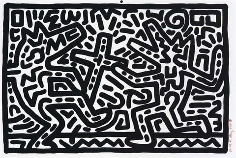 keith haring untitled lithograph 5