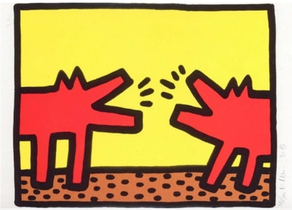 keith haring pop shop IV barking dogs