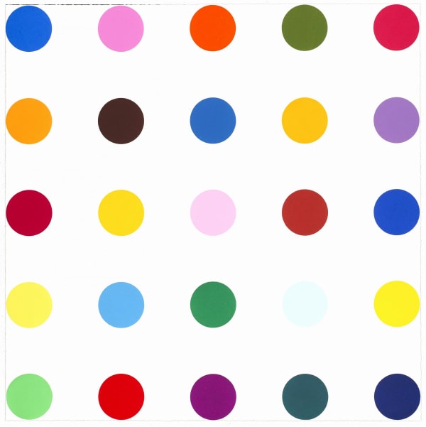 Damien Hirst 12 Woodcut Spots print for sale