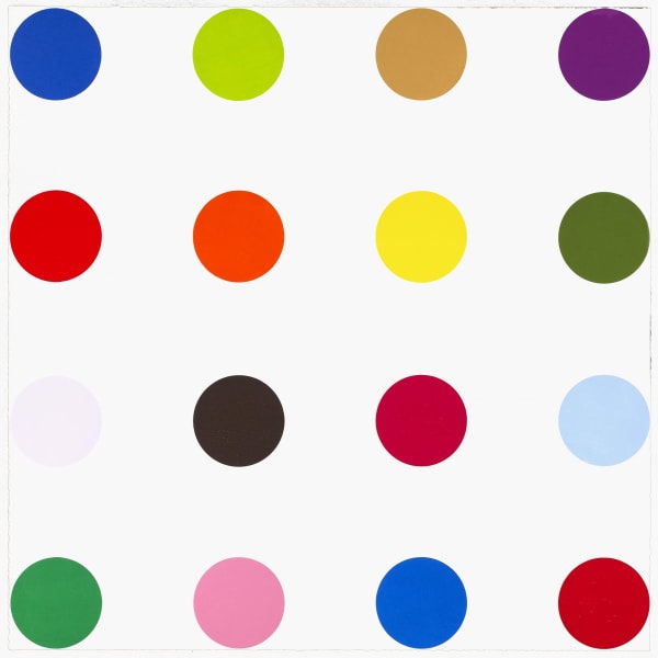 Damien Hirst 12 Woodcut Spots print for sale