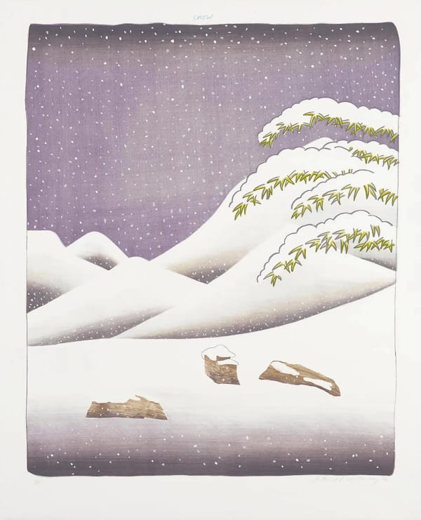 London At Christmas - David Hockney Snow For Sale