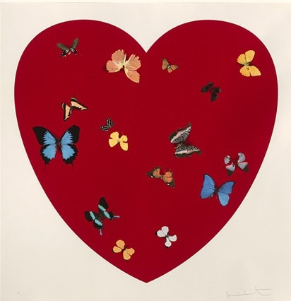 The Love Heart, As told by Hirst, Haring and Banksy