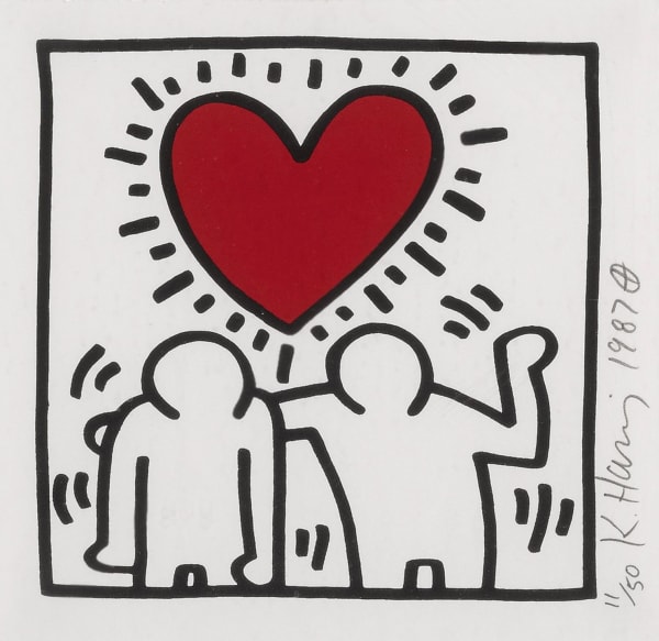Keith Haring flowers Print For Sale
