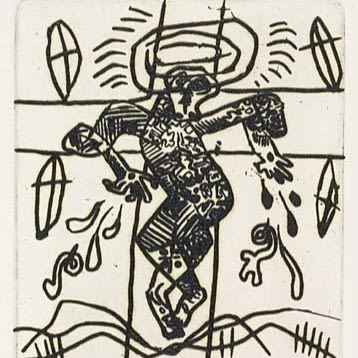 Keith Haring Untitled Etching