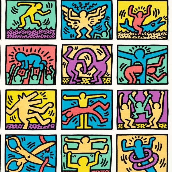 Keith Haring retrospect colour
