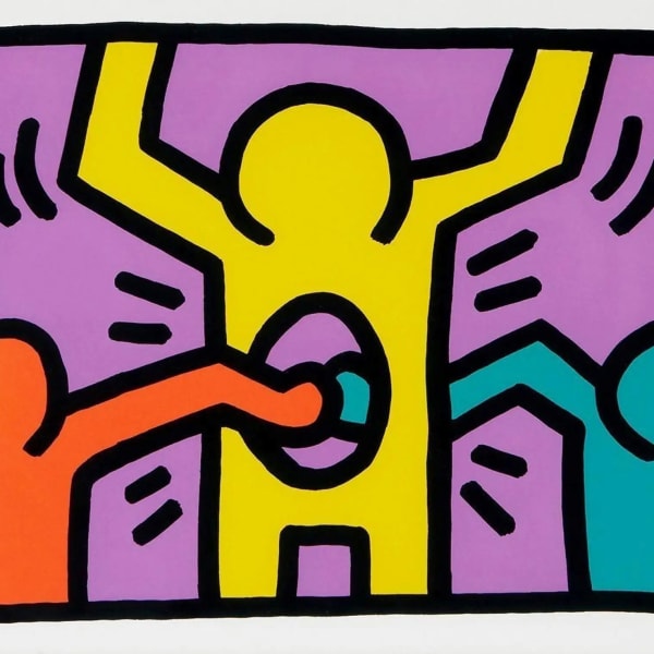 Keith Haring Pop Shop Quad I For Sale