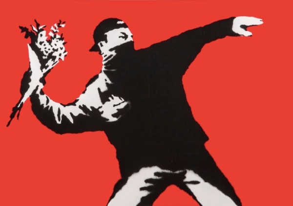 Love Is In The Air Screenprint in colours on wove paper 50 × 70 cm Edition of 150 Signed Framed Pest Control COA