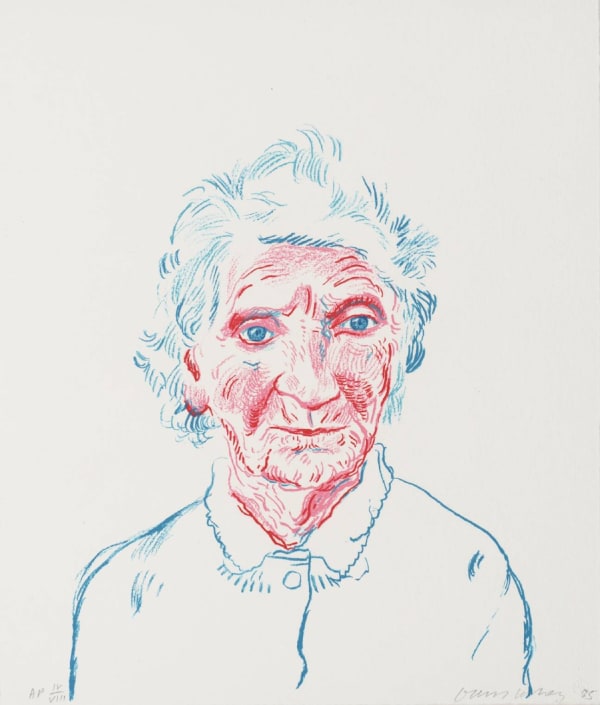 David Hockney Potrait of Mother III