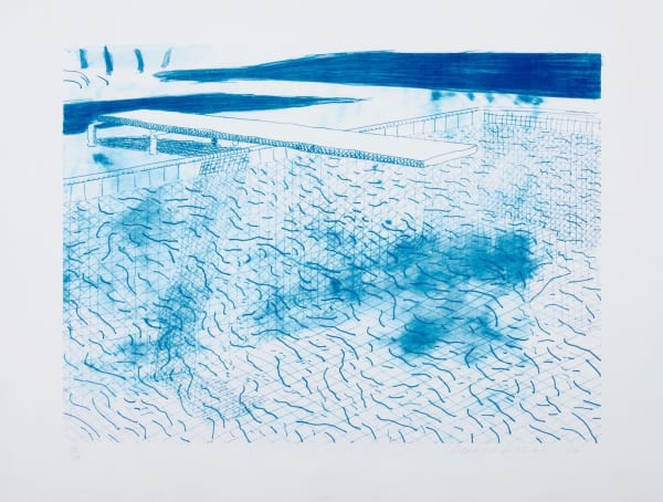 David Hockney Lithograph of Water for sale