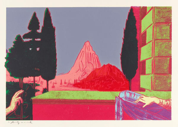 Andy Warhol Details of Renaissance Paintings (Leonardo Da Vinci, The Annunciation, 1472) For Sale